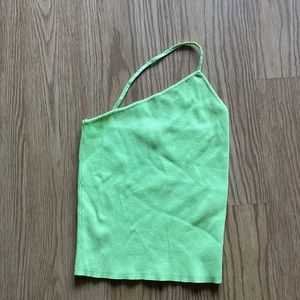 Zara ribbed one strap tank top
